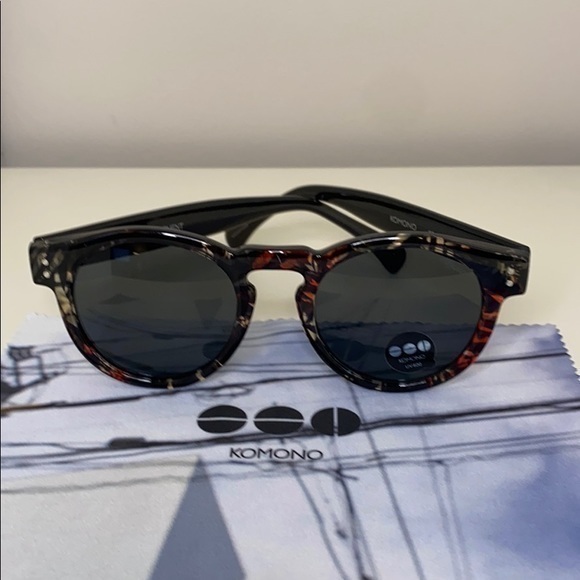 Komono Clement Fern Sunglasses Round Frame NEW - Picture 5 of 16